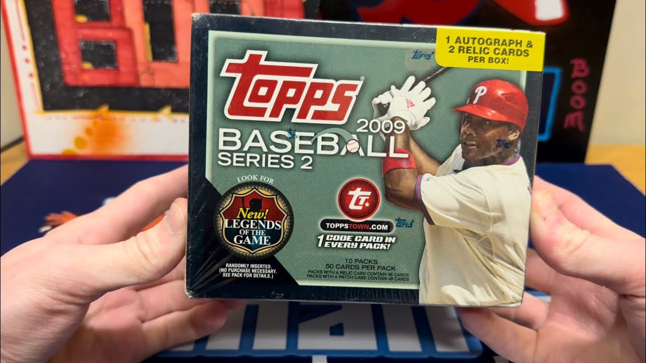 15 YEAR OLD SEALED BOX OPENING! 2009 TOPPS SERIES 2 JUMBO BOX! 😯