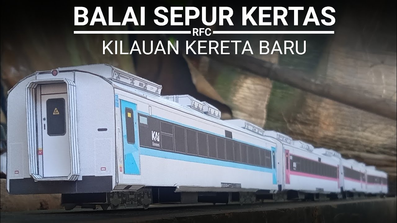 KERETA STAINLESS STEEL GENERASI 2 | Papercraft Kereta Api | [BALAI SEPUR KERTAS] ep 16