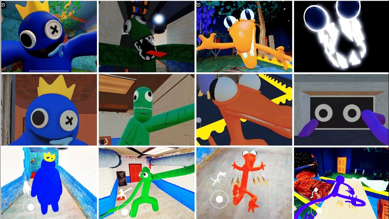 What If I Become Every Monster In Rainbow Friends Vs Rainbow Friends Remake Jumpscares
