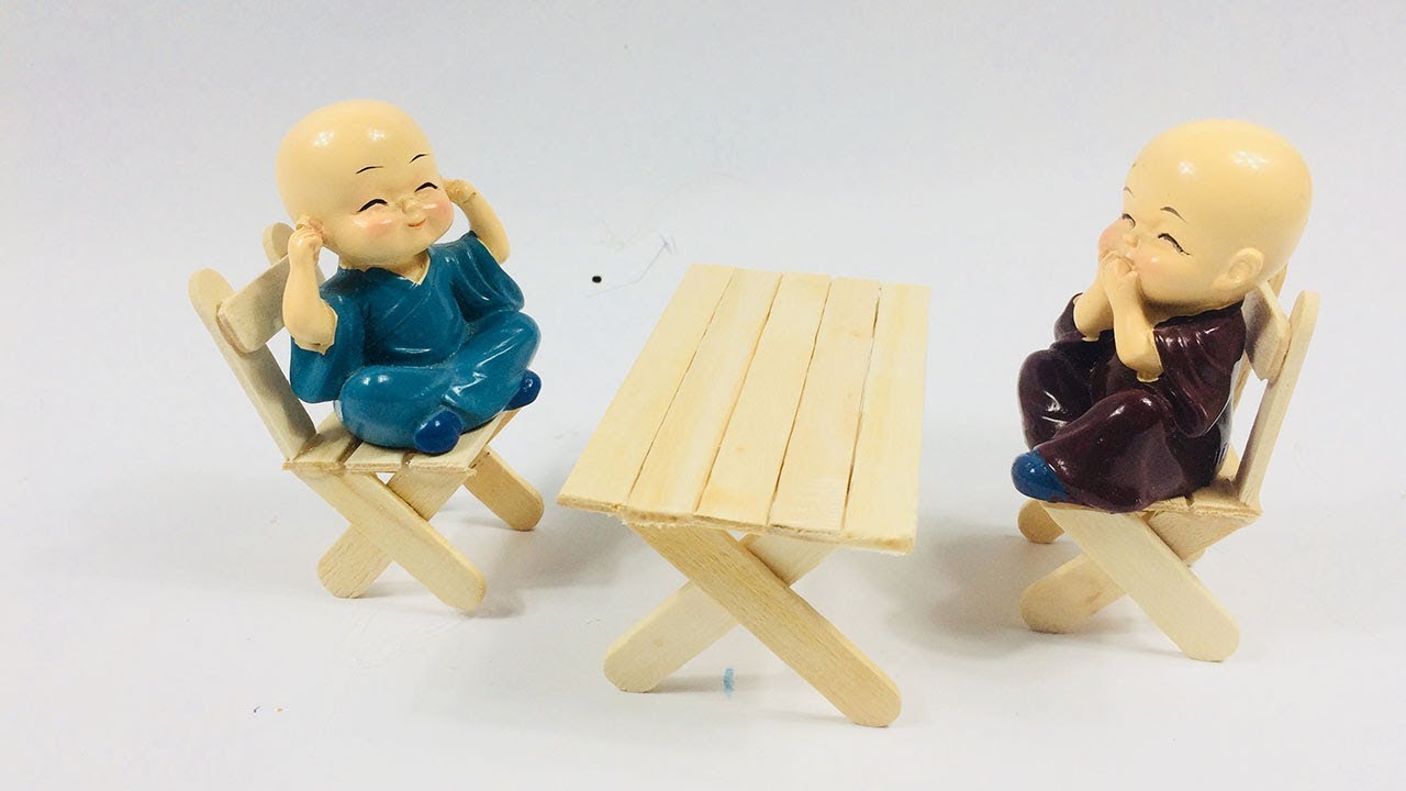 How To Make Chair and Table #2 -  Popsicle Stick Crafts