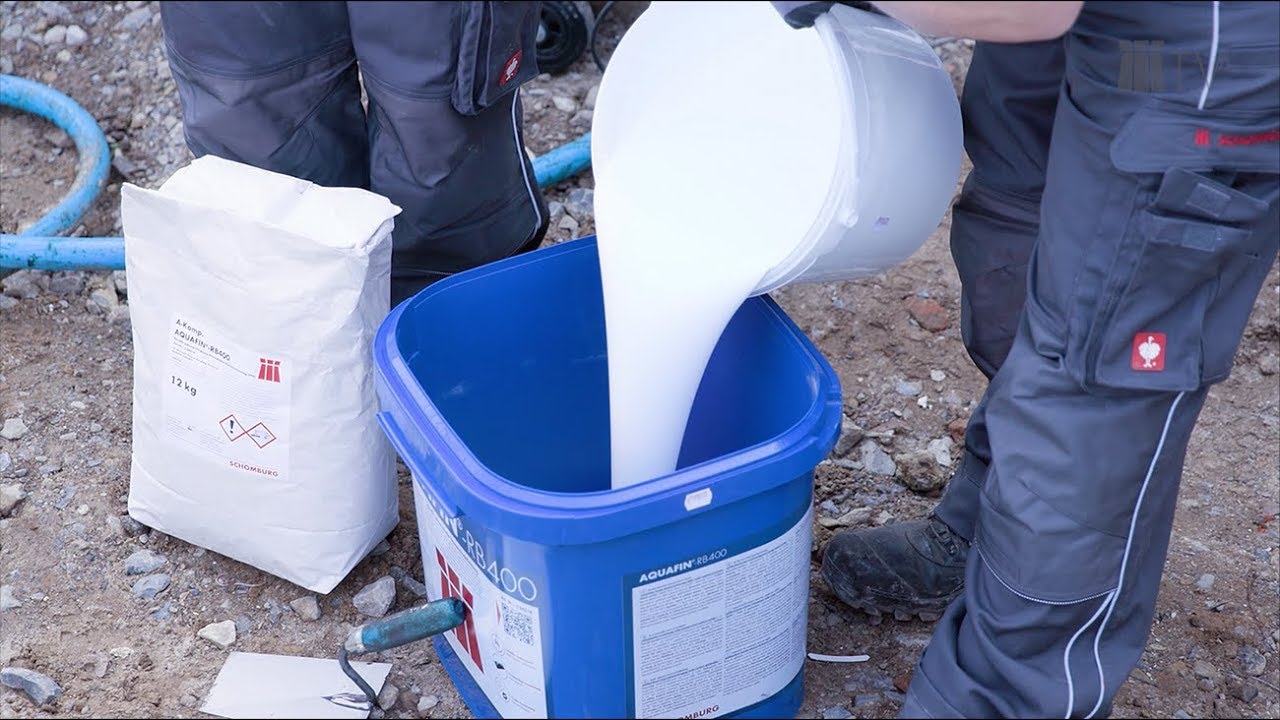 AQUAFIN-RB400 - Schnelle mineralische Bauwerksabdichtung in der Anwendung