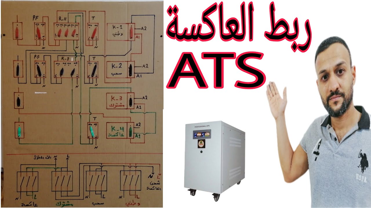 كيفية ربط العاكسة مع بورد ATS
