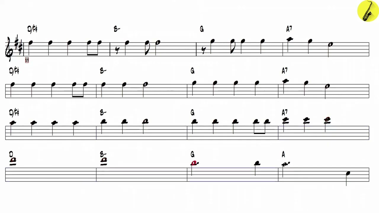 Diana 1957 Paul Anka  - Easy Form Alto Sax