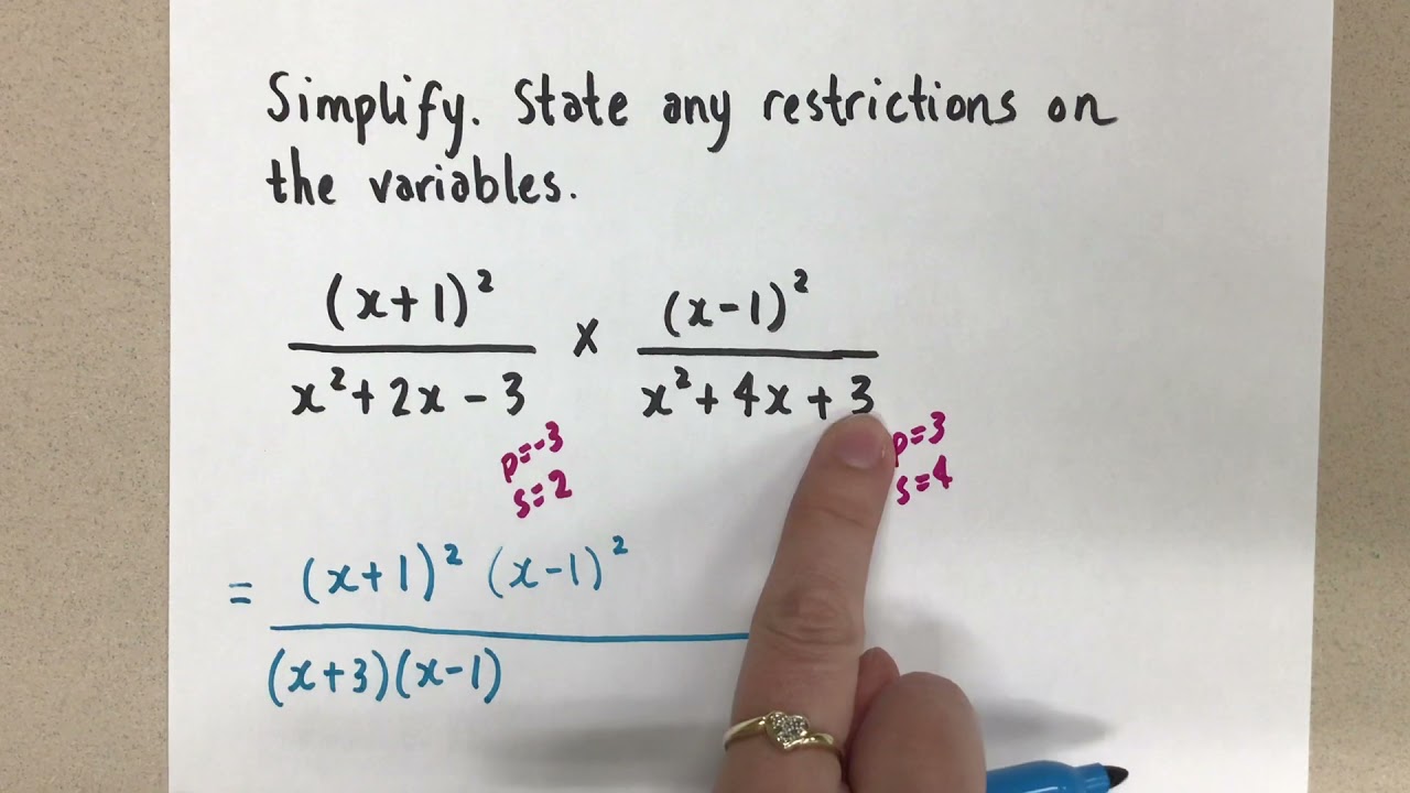 Multiplying Rational Expressions