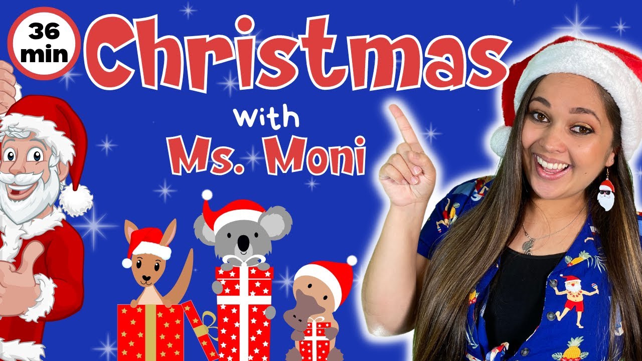 Christmas with Ms Moni | Christmas Songs, Colours and Counting | Talking Toddler Learning Video