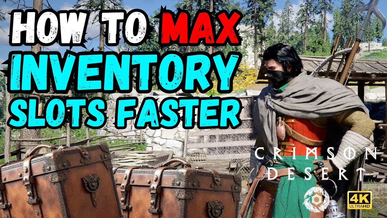 Crimson Desert | How to MAX Inventory Slots FASTER! 👜📦📦 4K 60FPS #crimsondesert