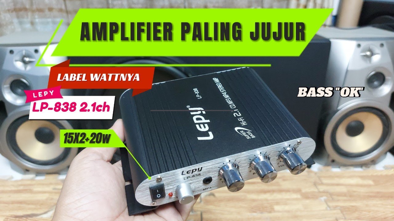 Review Amplifier Lepy LP838 2.1 Channel