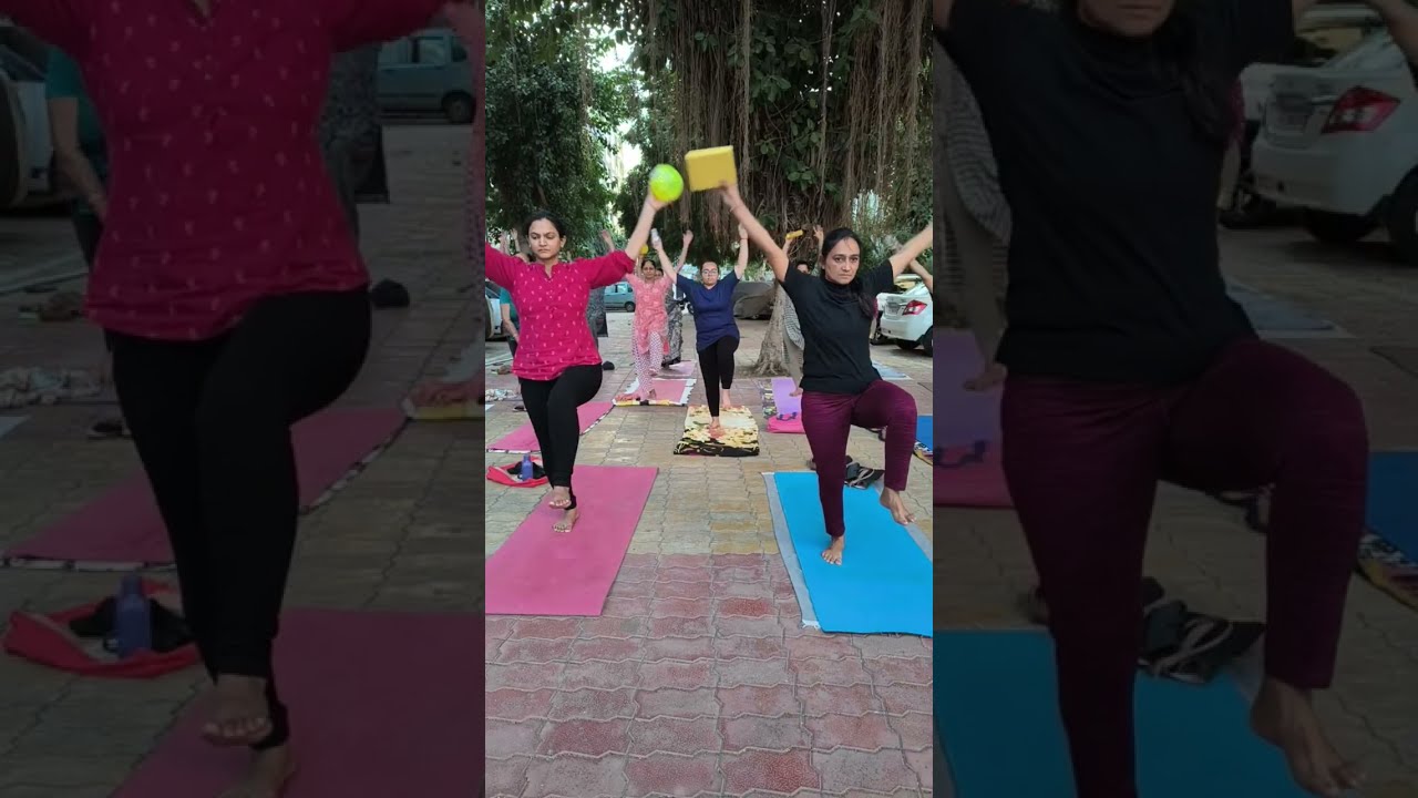 live 🔴 evening yoga classes at home । Ball ⚽ Exercise।