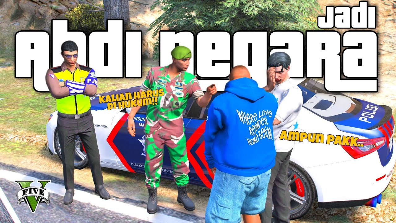 Bambang Jadi Tentara Malah Kejar Kejaran Dengan Balap Liar di GTA 5 Indonesia