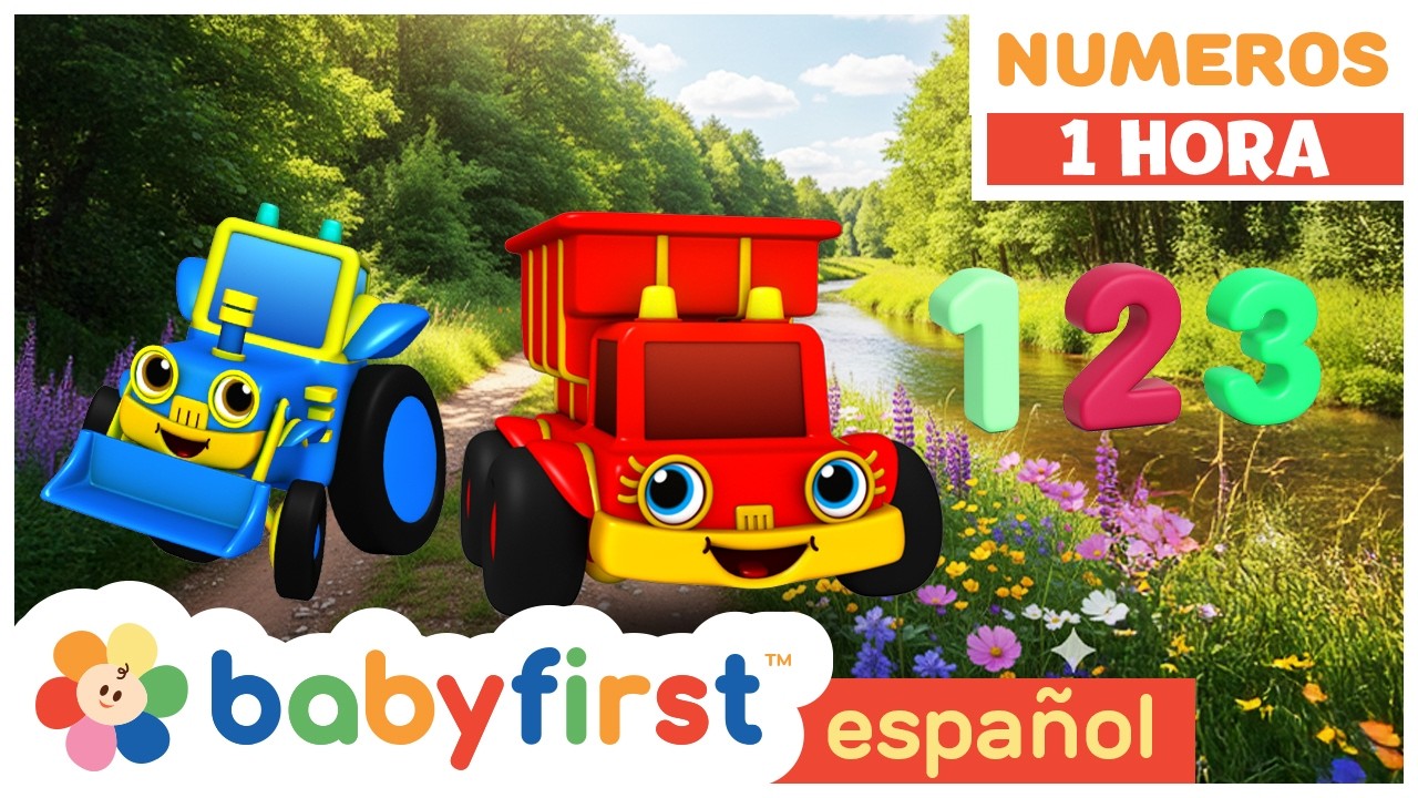 Aprende a Contar 1-10 con Autos de Carrera | Números para Niños | 123 Arrancan | BabyFirst TV