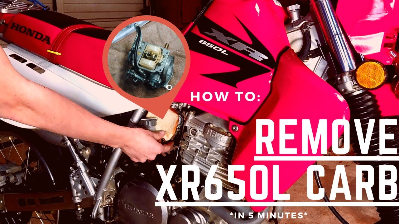 Инструкция по снятию карбюратора на XR650L [5 минут]