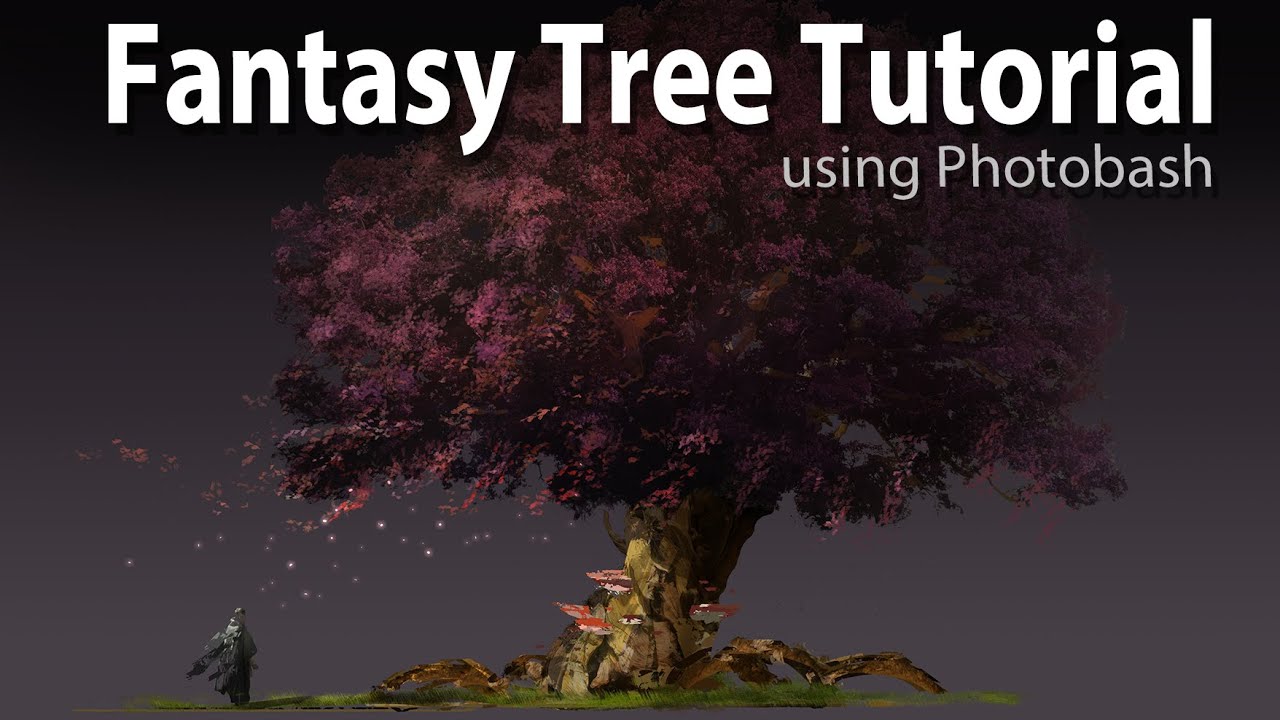 Fantasy Tree Painting Tutorial - Using Photobash