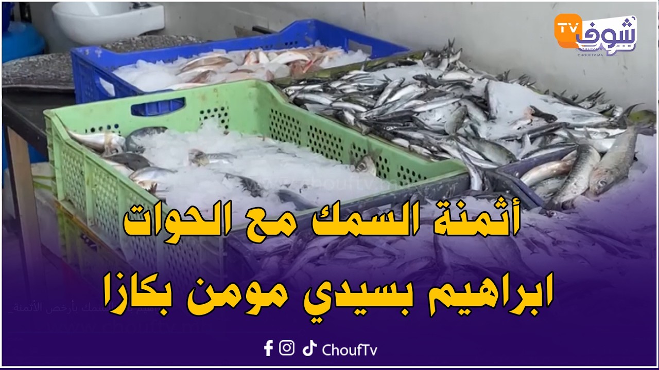 هادي هي أثمنة السمك مع الحوات ابراهيم بسيدي مومن بكازا في رمضان