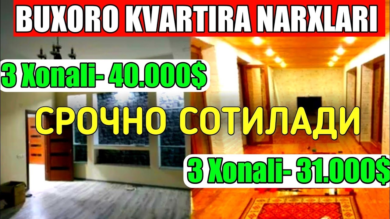 БУХОРО КВАРТИРА НАРХЛАРИ || BUXORO KVARTIRA NARXLARI