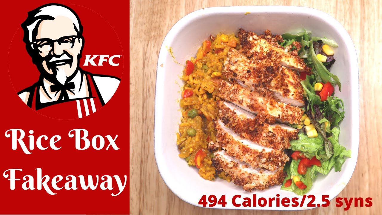 KFC Ricebox Fakeaway - Less than 500 calories/2.5 syns