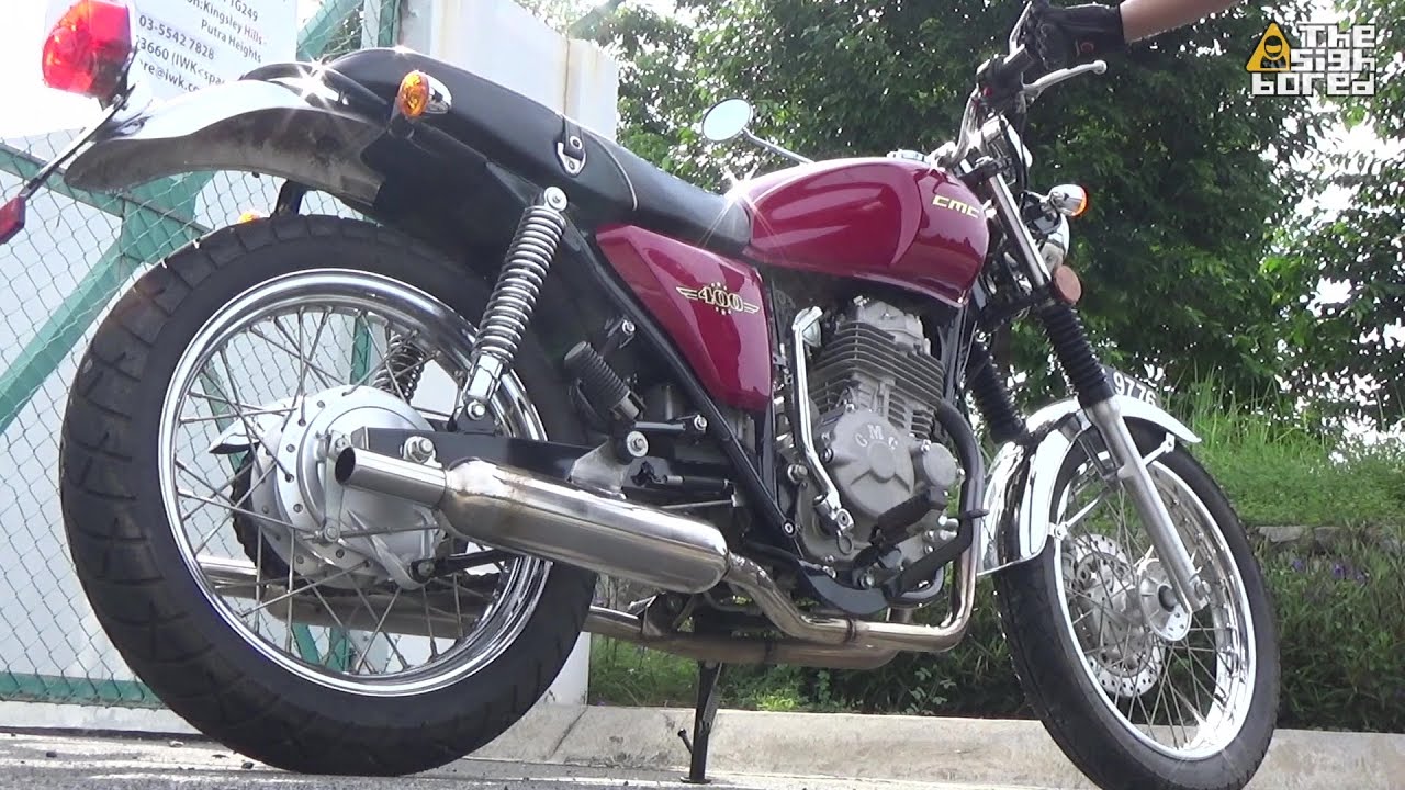 CMC XY400 exhaust sound and top speed test
