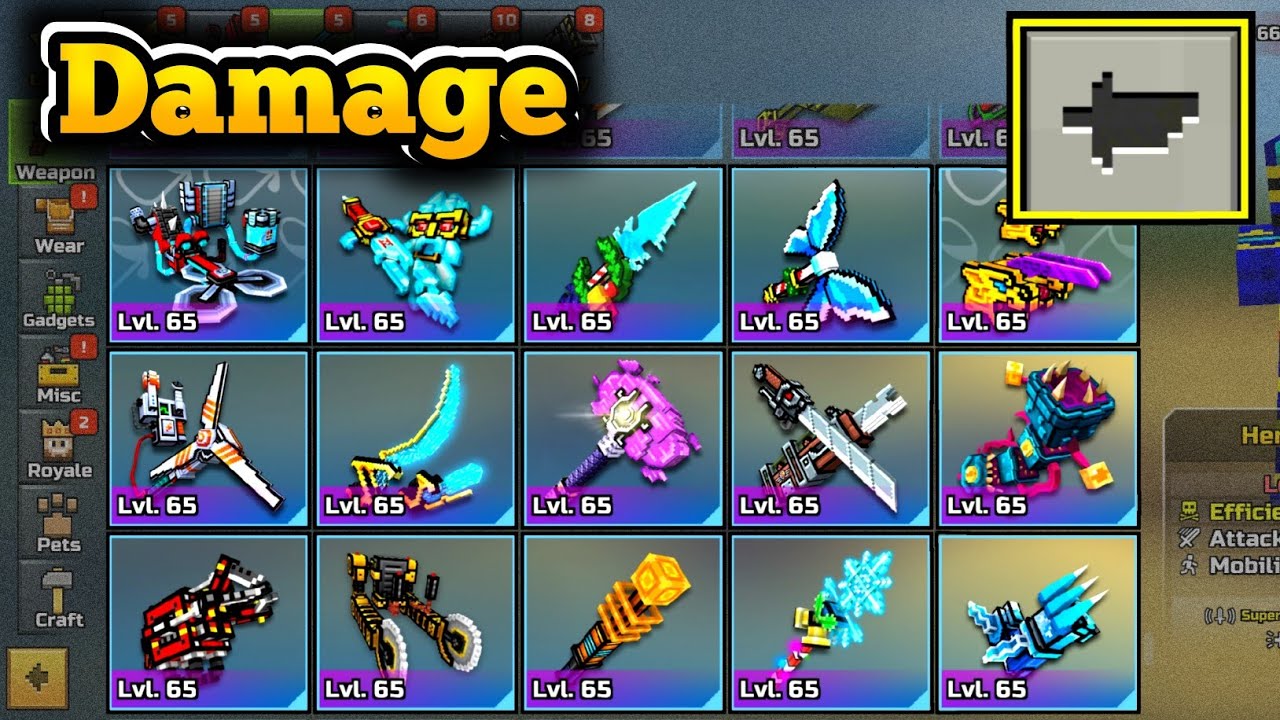 Highest Damage Melees? | Pixel Gun 3D