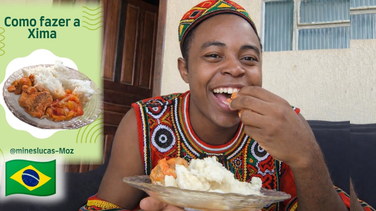 PRATO TÍPICO DE 🇲🇿 CHIMA FIZ NO BRASIL FINALMENTE CONSEGUI  FARINHA PRÓPRIA PRA CHIMA AQUI NO BRASIL