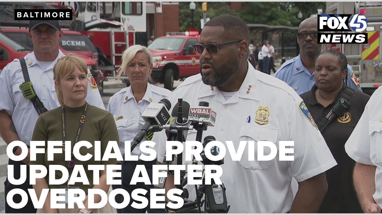 Officials provide update after at least 25 people hospitalized with overdoses in Baltimore