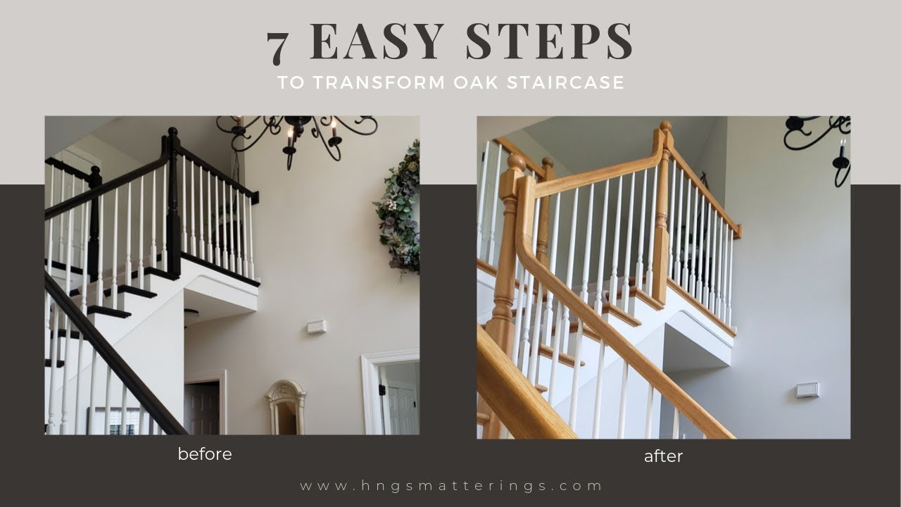 7 Easy Steps to Transform Oak Staircase