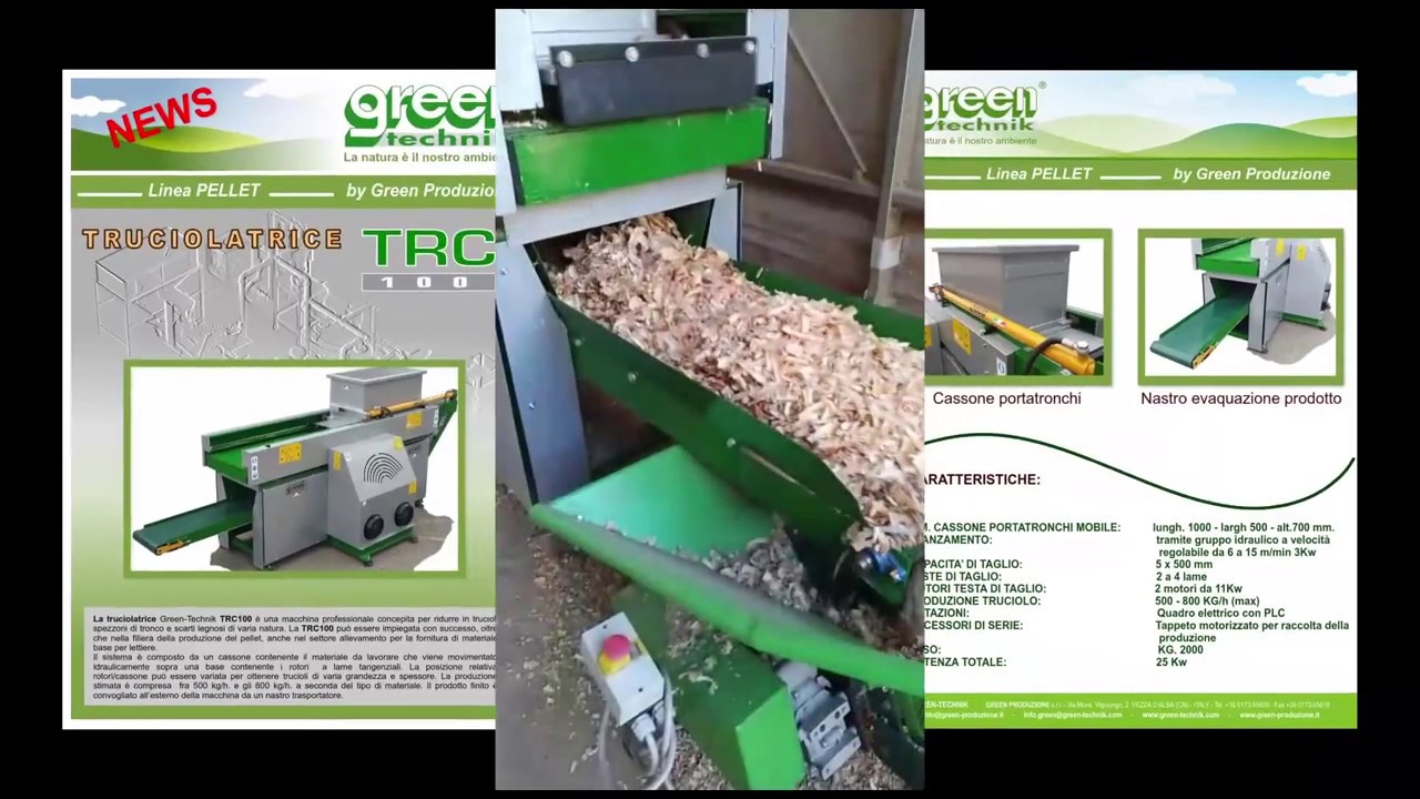 Truciolatrice Green-Technik Mod. TRC100