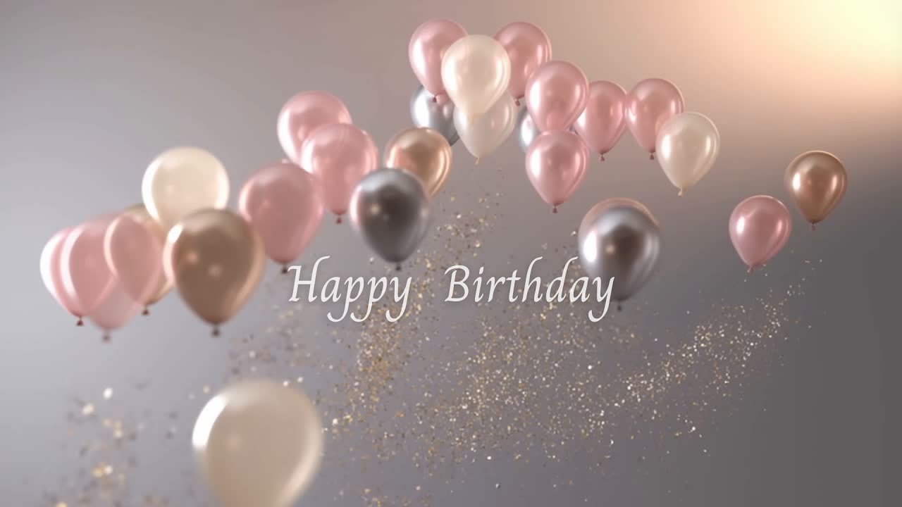 Happy Birthday TV Background | Looping Party Wallpaper | 30 Minutes