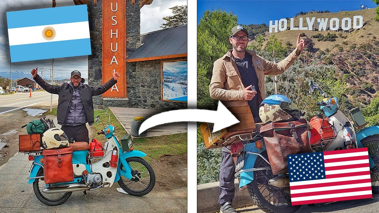 DE ARGENTINA HASTA ESTADOS UNIDOS EN UNA MOTO DE 90cc😱👀 [CINCO AÑOS EN RUTA] | PABLITO VIAJERO