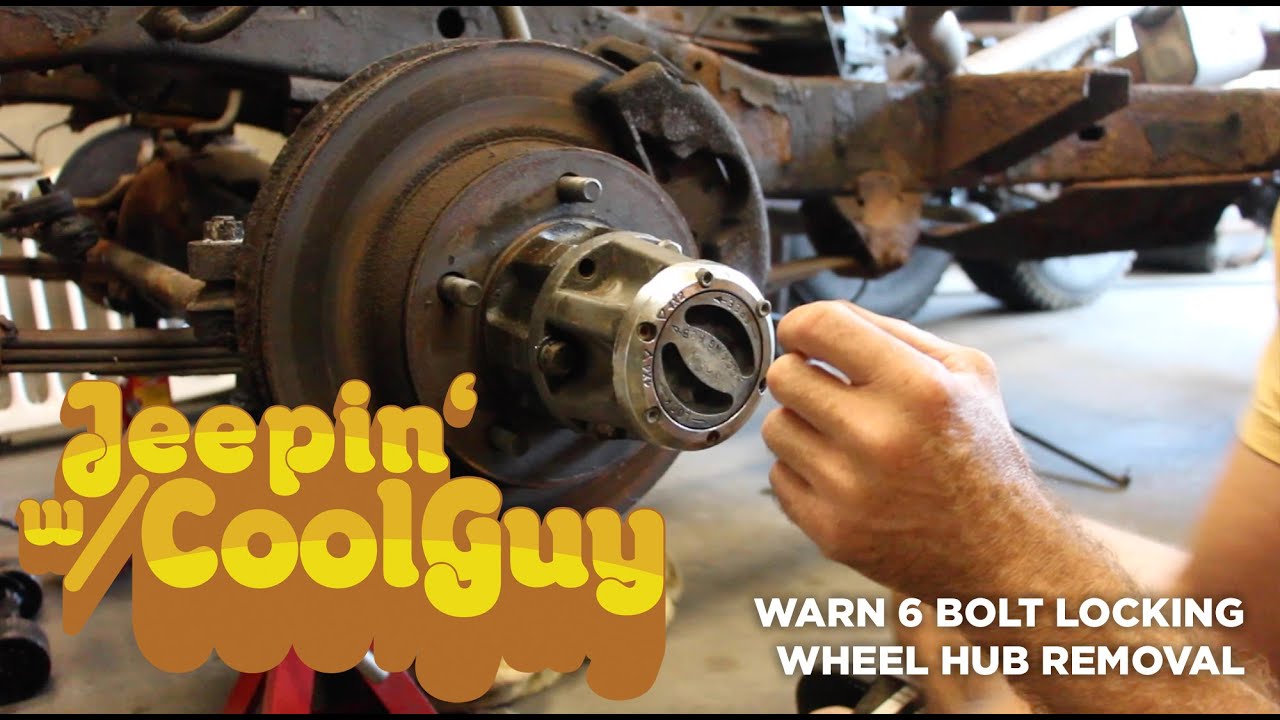 Jeep CJ7 76-81 narrow track axle 6 Bolt Warn Locking Hub Removal