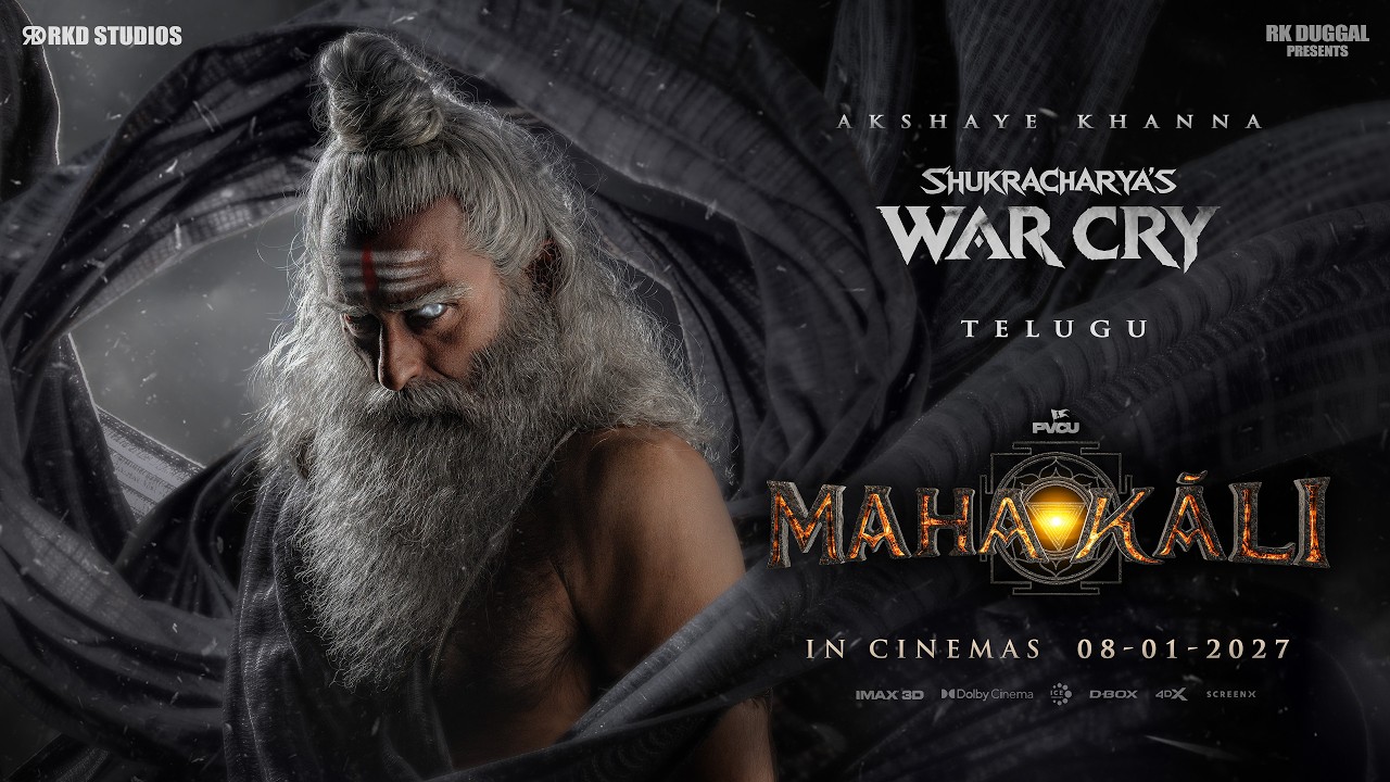 MAHAKALI: Shukracharya's War Cry (Telugu)| Akshaye Khanna, Sriya Reddy | Prasanth Varma | RKD | Puja