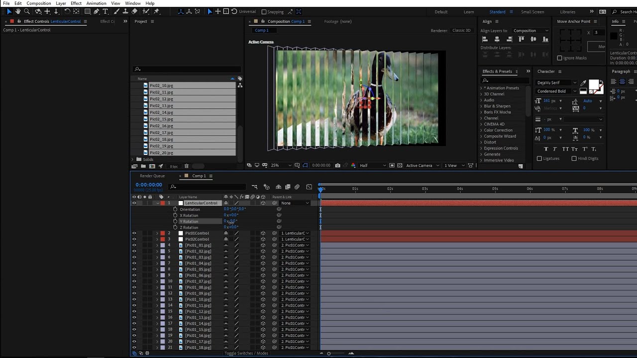 Lenticular Animation Tutorial in After Effects with no plugins