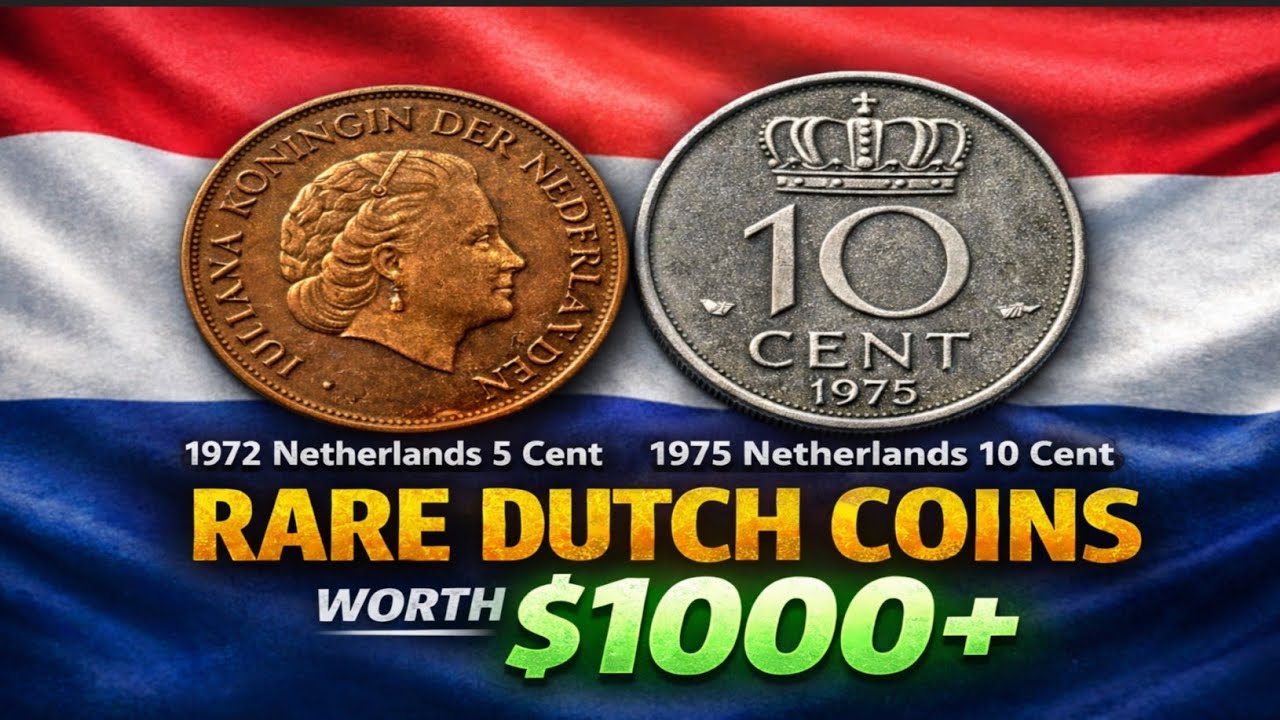 “Rare Netherlands Coins 1972 & 1975 – Worth $1000+!”