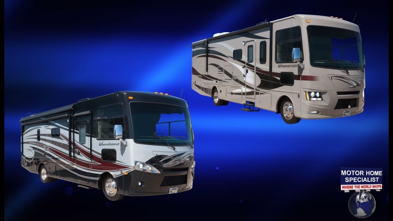 Thor Motor Coach Hurricane & Windsport Review 27K, 32A, 32N, 34F, 34E & 34J Bunk