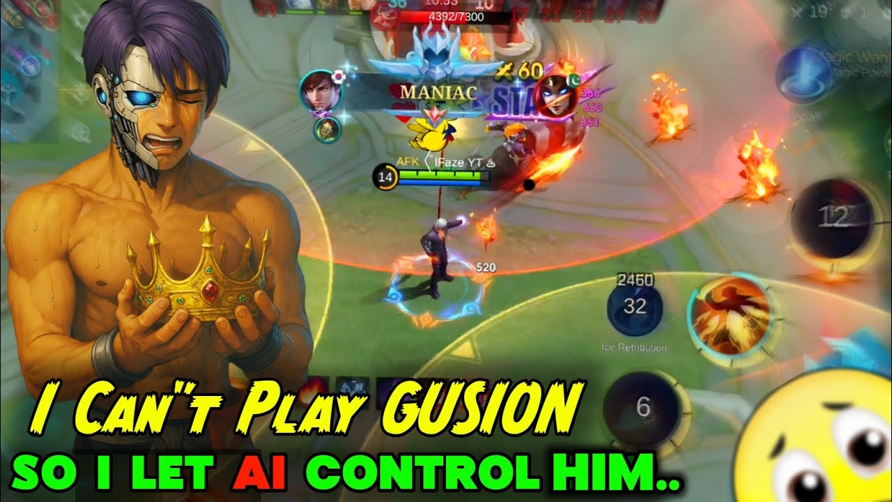( HINDI ) I Can’t Play Gusion… So I Let AI Control Him 😱 ( INSANE RESULT)