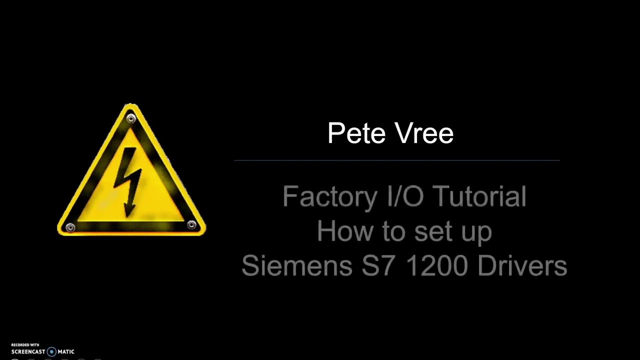 Factory IO Tutorial (How to set up Siemens S7 1200 Drivers)
