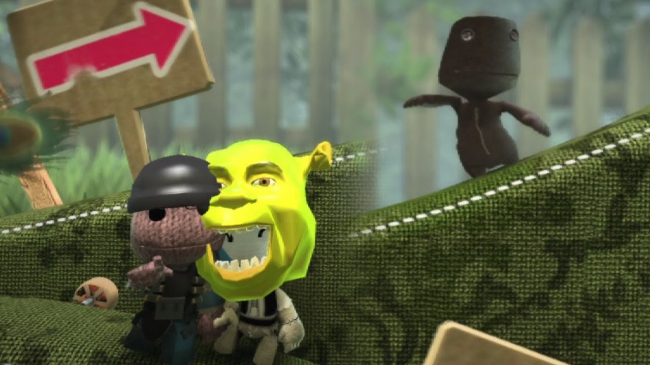 3 cavemen play (modded) LittleBigPlanet