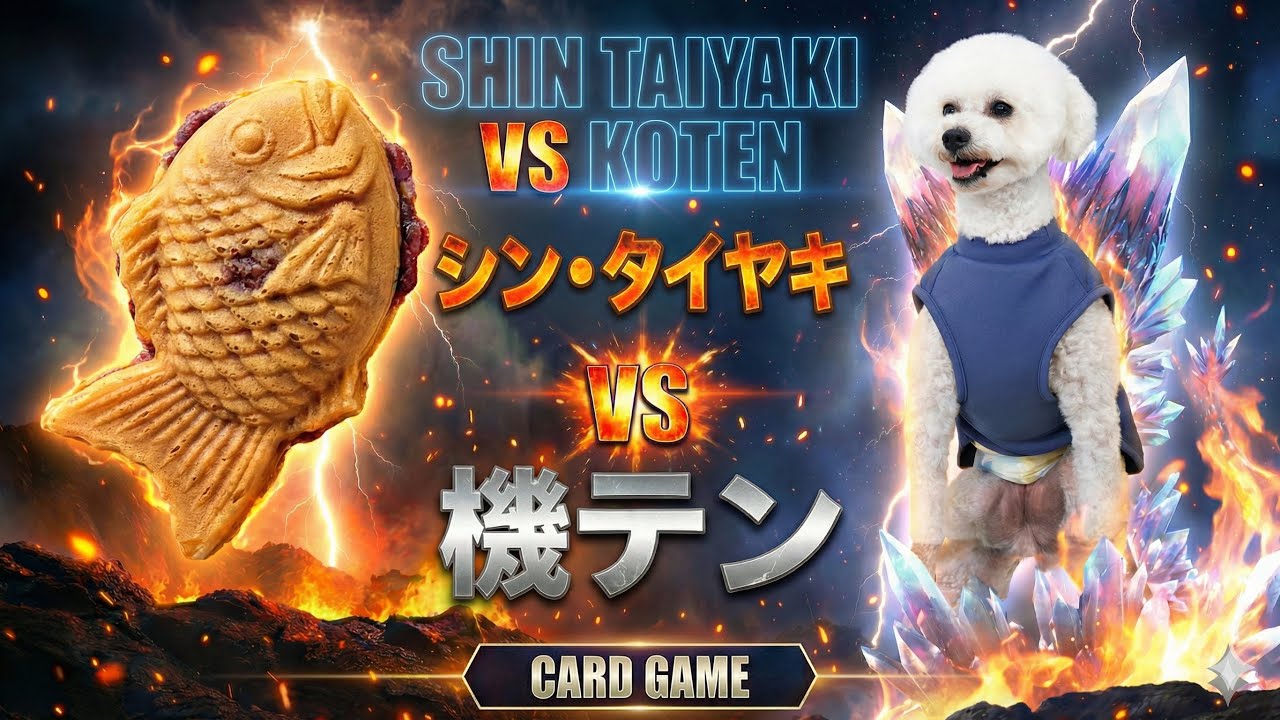 ゴジラカードゲーム# 86【シン・タイヤキvs機テン】