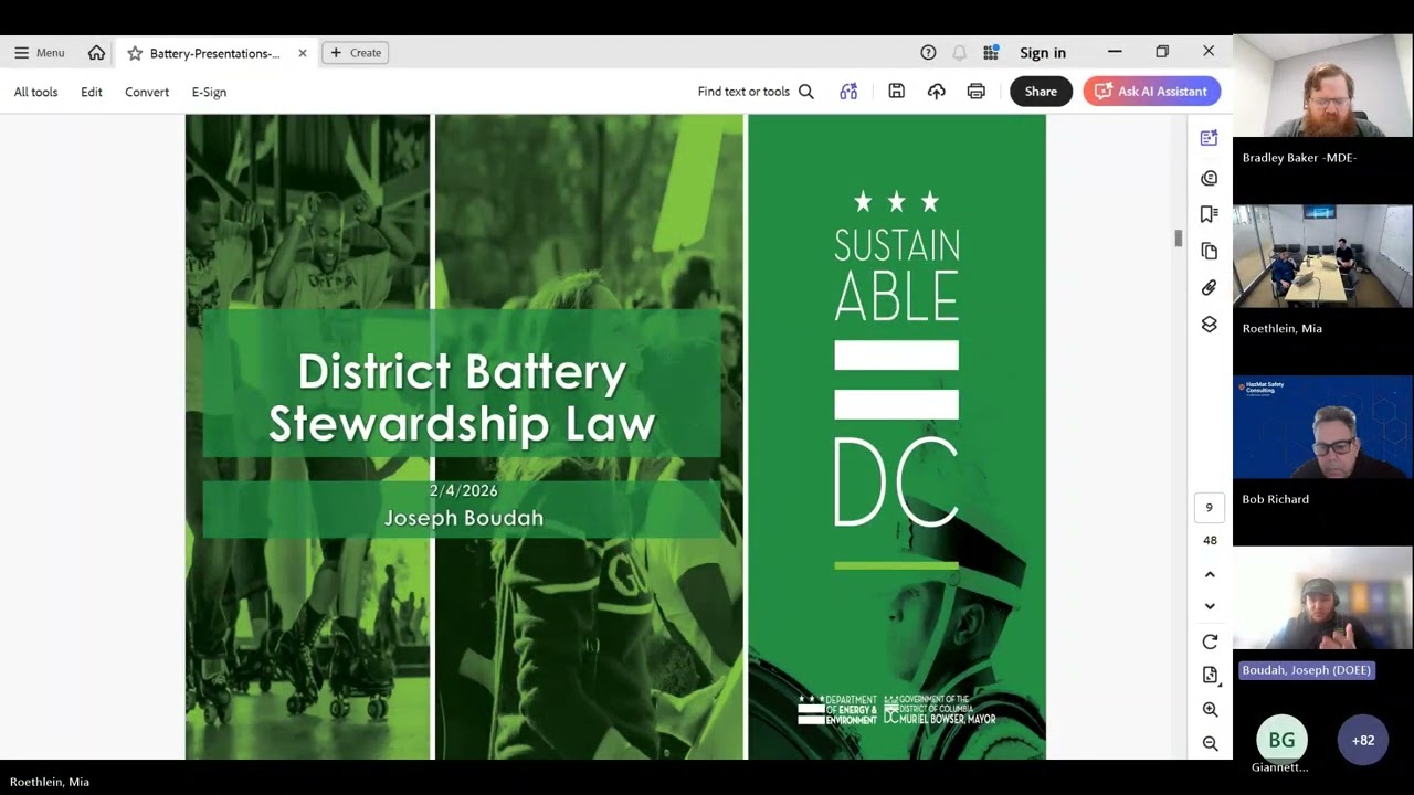 ANR Call with States on Battery EPR
