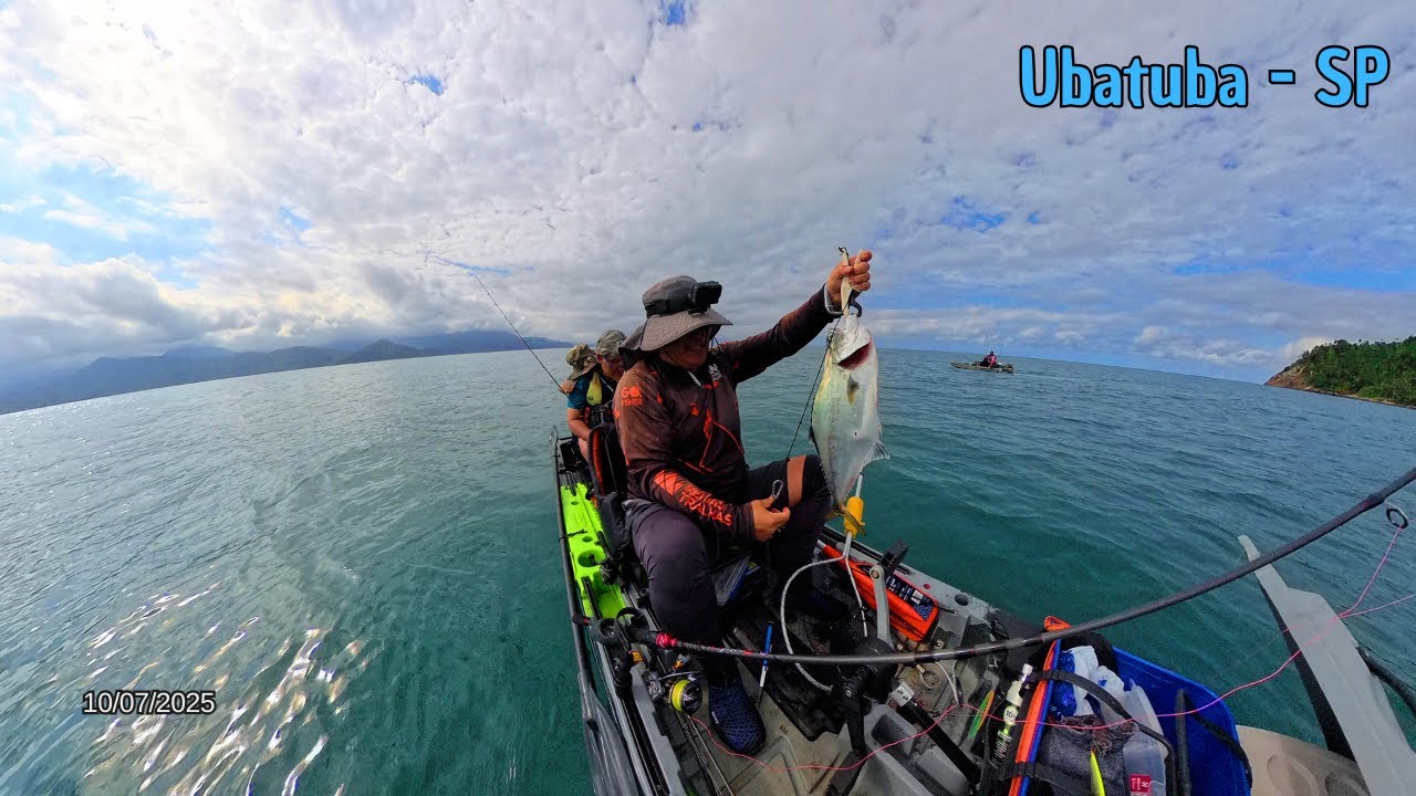 Pescaria com Baleia e Golfinho em Ubatuba! Saiu Guaivira Recorde