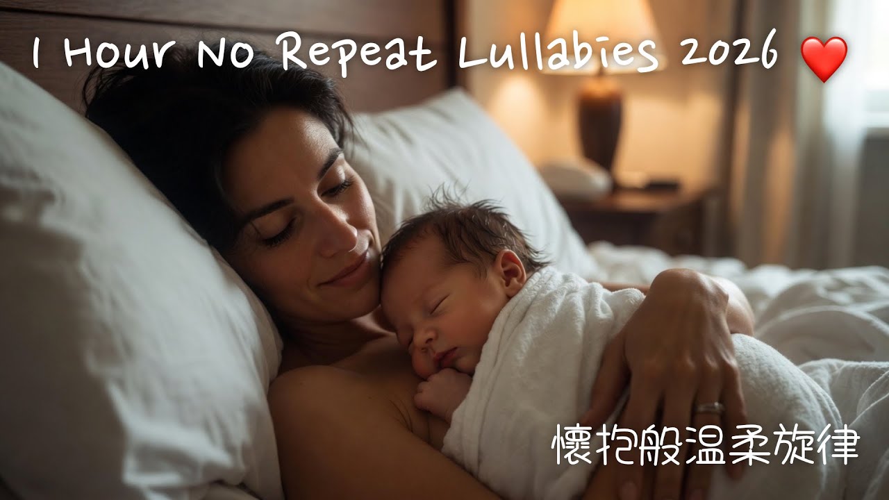 1 Hour Baby Lullaby 2026｜媽媽懷抱般的溫暖・1小時不重複純音樂 🤱💤 柔和鋼琴與絲滑弦樂・給寶寶最深的安全感・純淨助眠