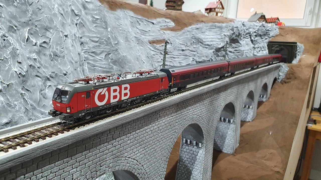 Nightjet 2022 Testfahrt Vectron &Ouml;BB Railjet 1:87 Moba Modelleisenbahn Roco