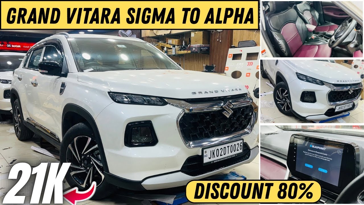 Grand Vitara Sigma Genuine Accessories With Price | Grand Vitara Sigma To Alpha Modified 