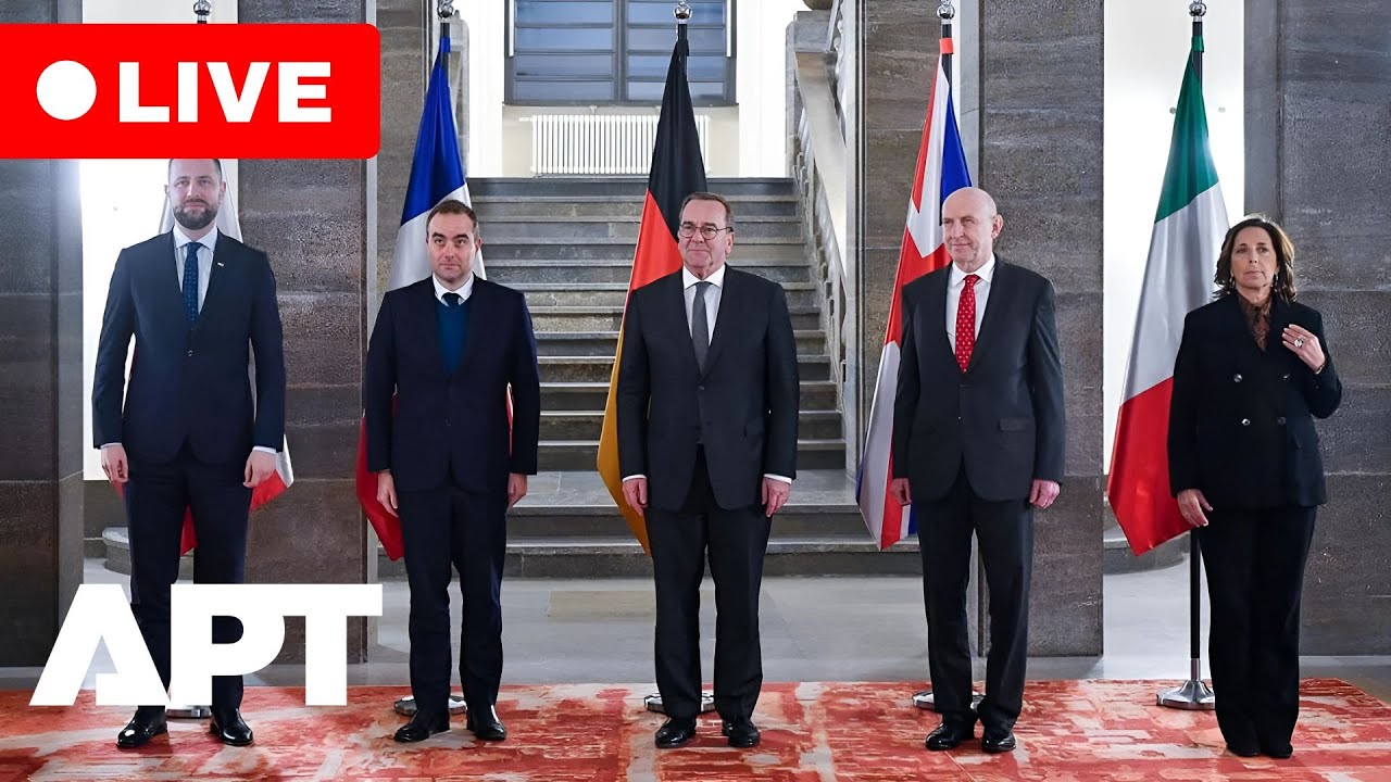 LIVE: Defence Ministers of Italy, UK, Germany, Poland, and France Hold Joint Press Conference | APT
