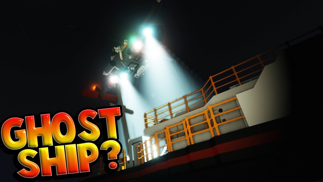 BOARDING A HAUNTED GHOST SHIP AT MIDNIGHT?! - Stormworks: Build and Rescue Multiplayer Gameplay