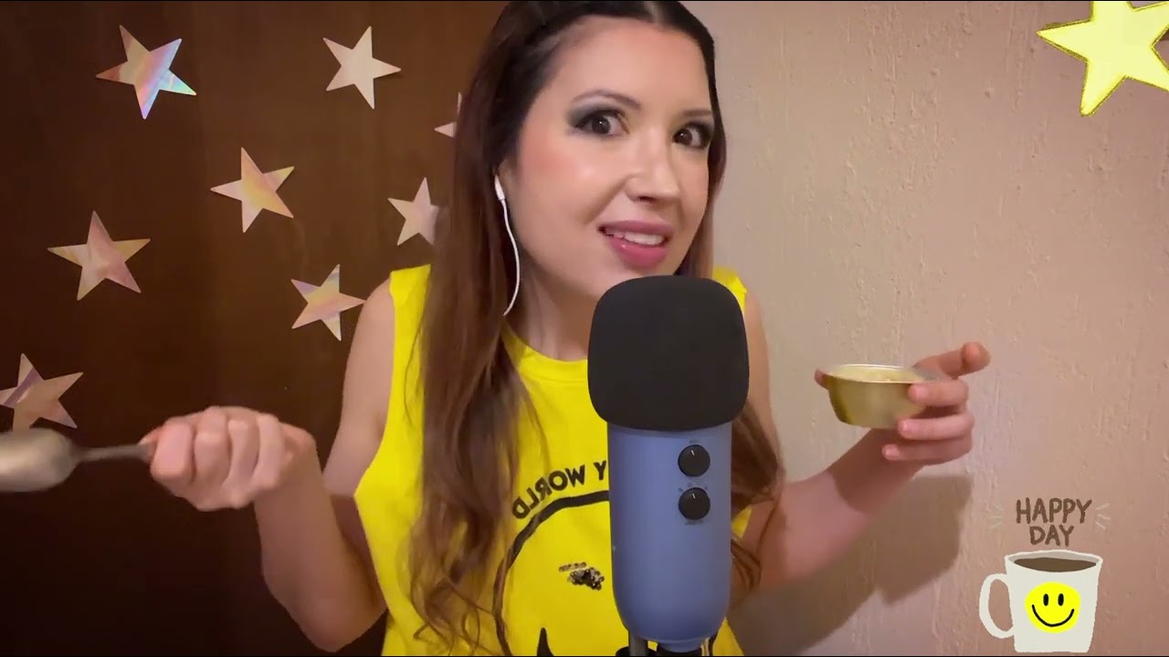 ASMR Comiendo Flan / Testimonios de Oraciones Respondidas: Dios Sanó a mi Tía / Me Dio mi Trabajo
