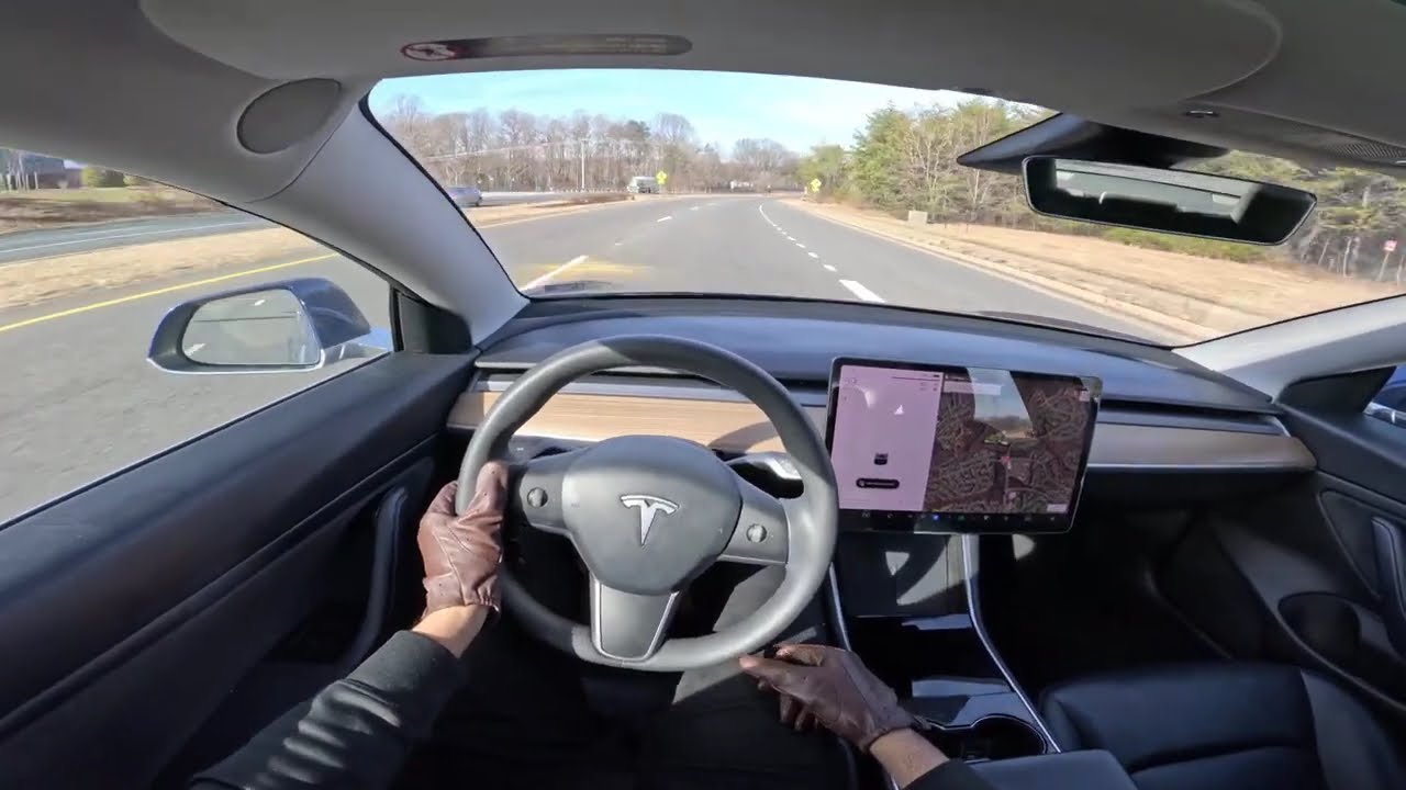 2020 Tesla Model 3 Dual Motor : ASMR POV Test Drive with Binaural audio