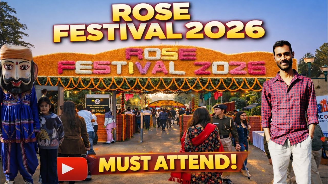  Rose Festival 2026 // Chandigarh Rose Festival  // 54th festival in Zakir Hussain Garden 