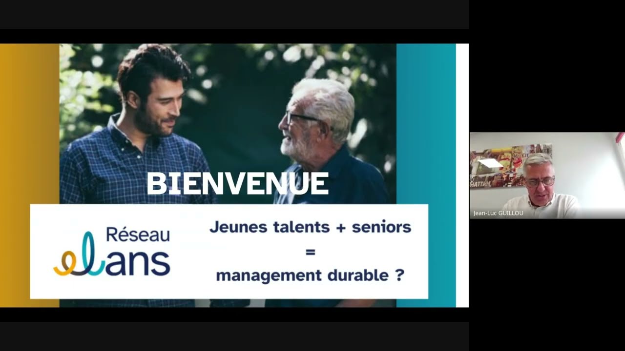 Wébinaire du réseau Elans - Jeunes Talents + Seniors = Management durable ?