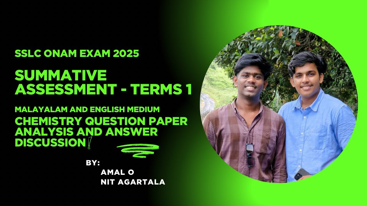SSLC Onam Exam 2025: Chemistry Question Paper analysis and answer discussion | AMAL O | Malayalam
