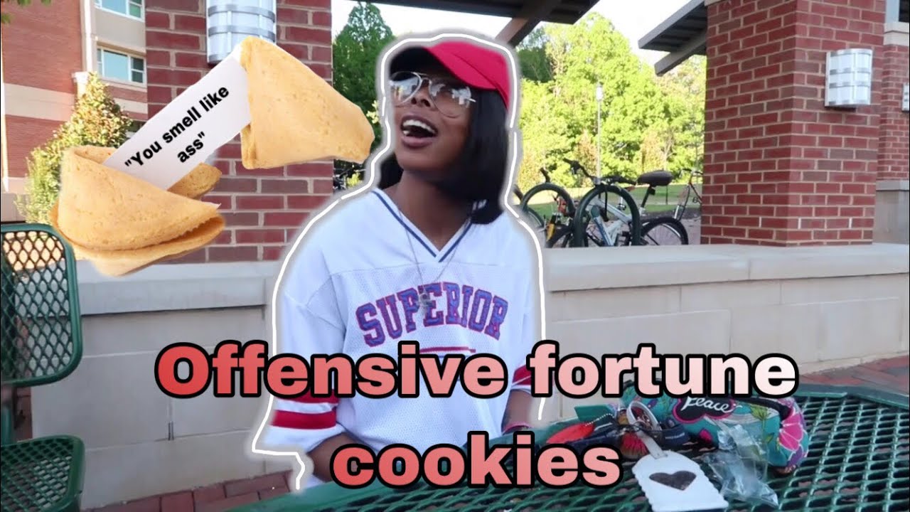 Giving people fortune cookies with offensive fortunes(PRANK)