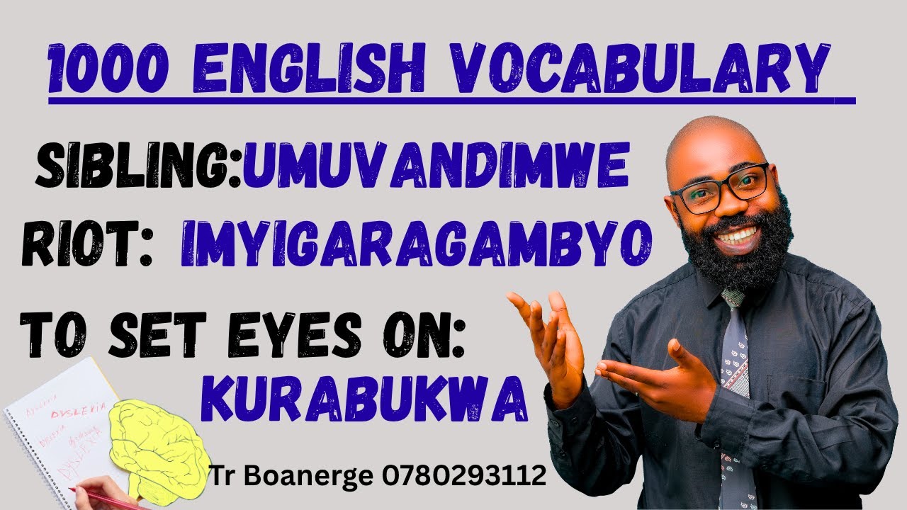 🛑L543: Vuga ICYONGEREZA Neza kandi Vuba, Iga Amagambo 1000 y'ICYONGEREZA n'ikinyarwanda